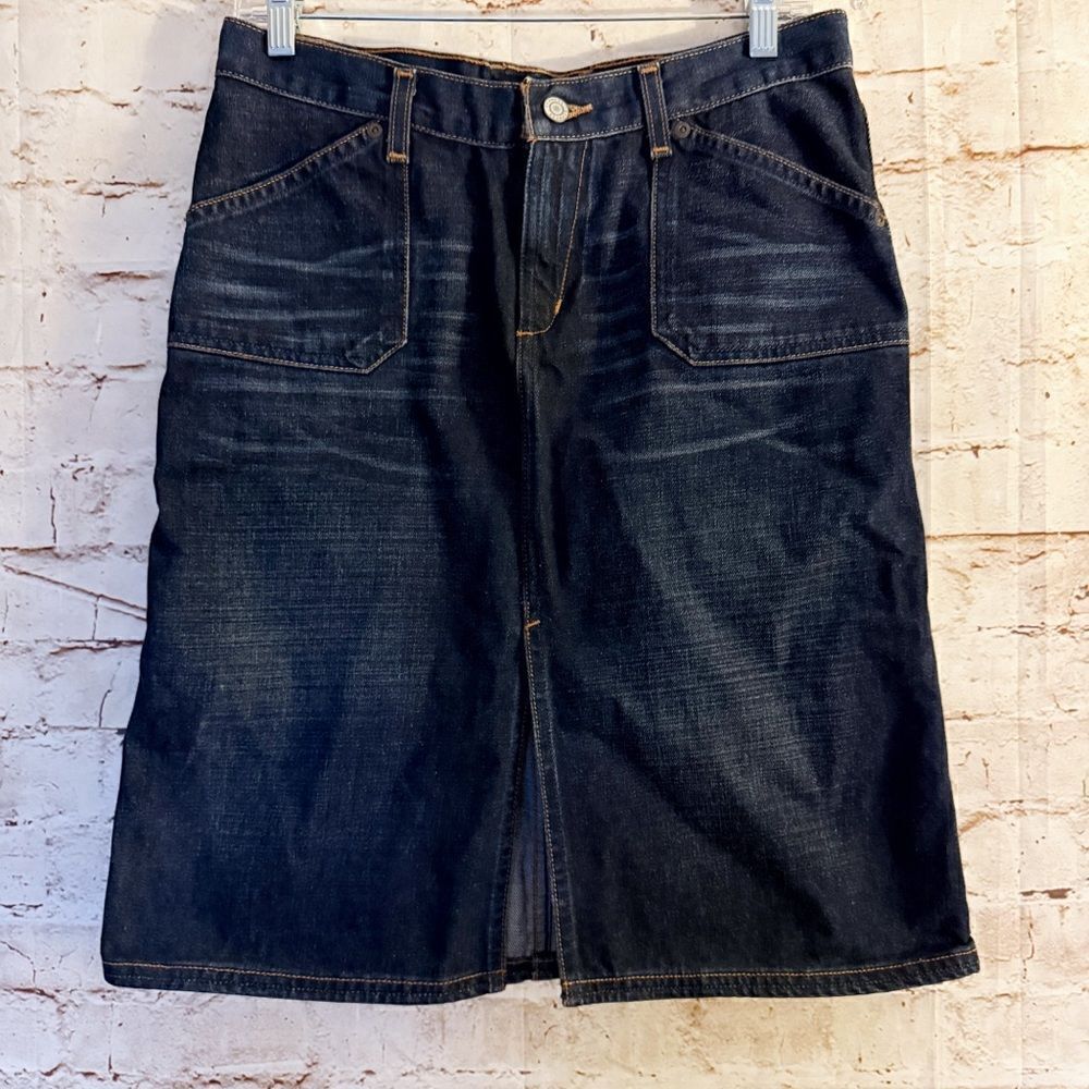 Express Jeans vintage denim jean pencil skirt
